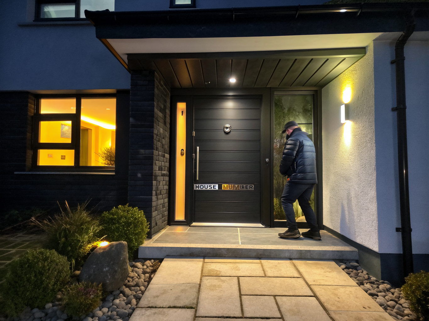 Portoncino d'ingresso blindato di design contemporaneo